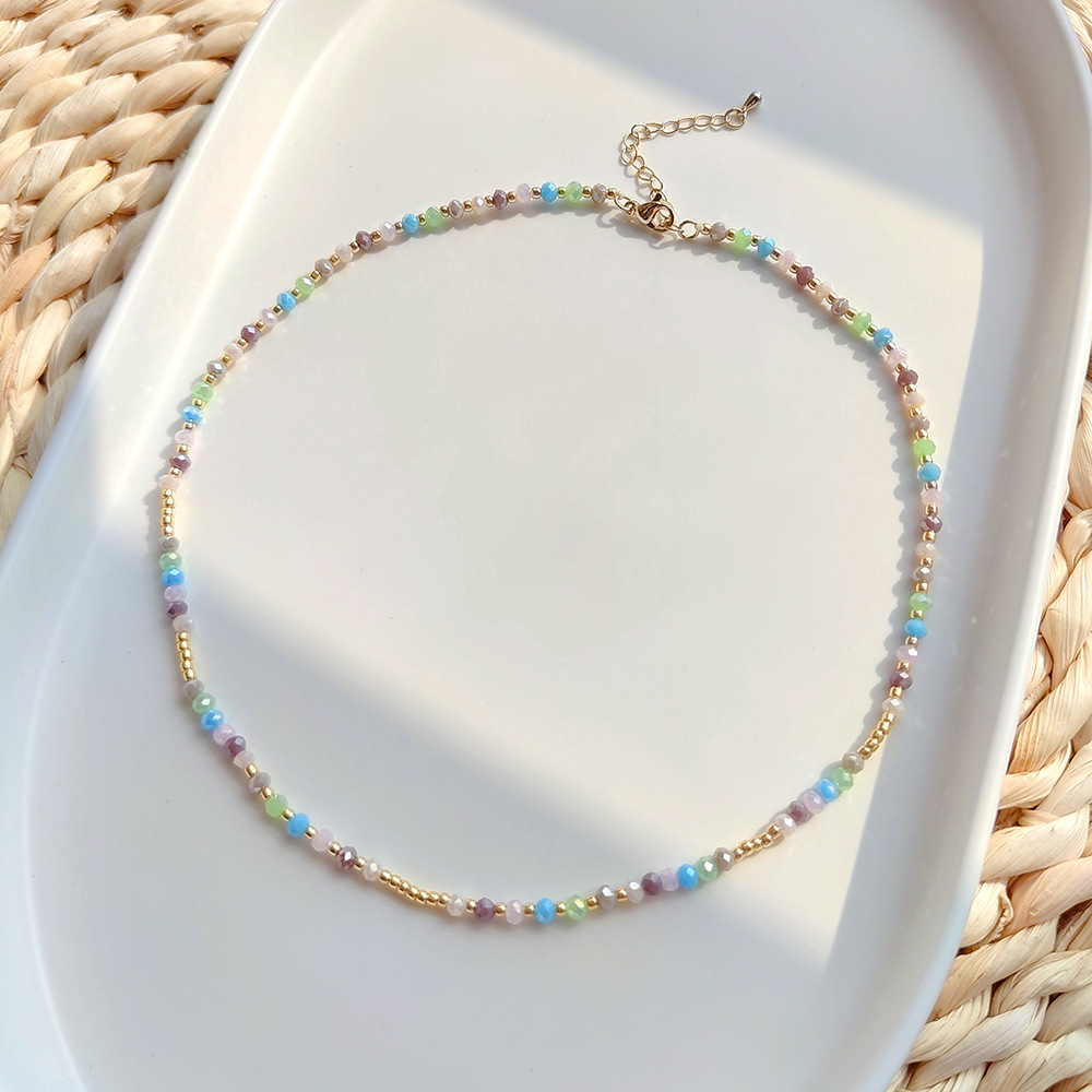 Women'S Accessories Wholesale Suppliers - Kkwhead Boho cristallo colorato Miyuki collana