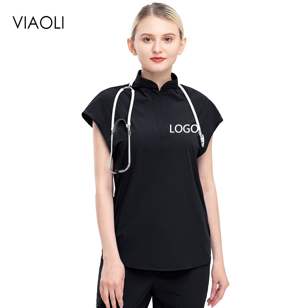 Women Accessories Logo - Scrub da donna slim fit Top