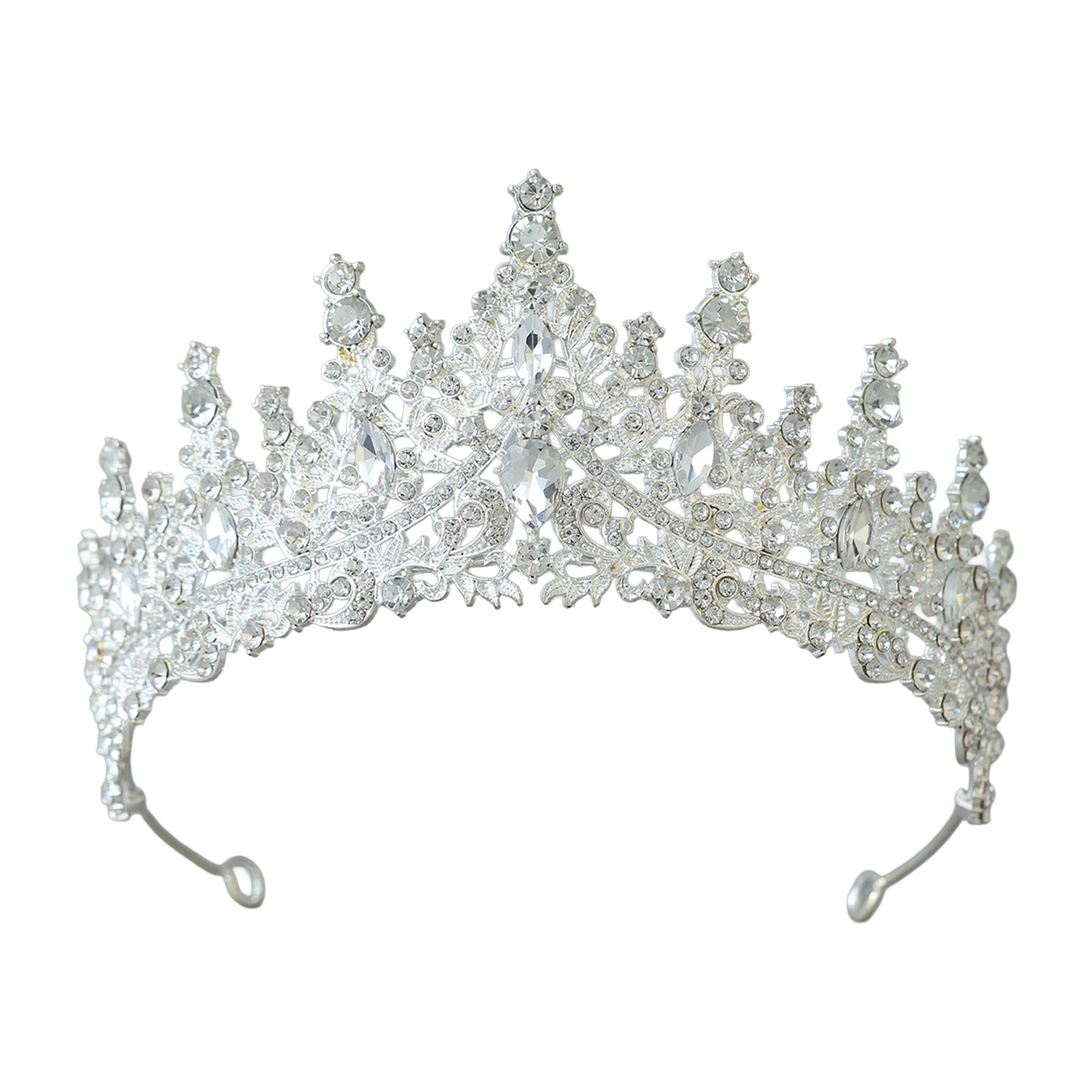 Women'S Accessories Jewelry - Corona Nuziale Scintillante con Strass per