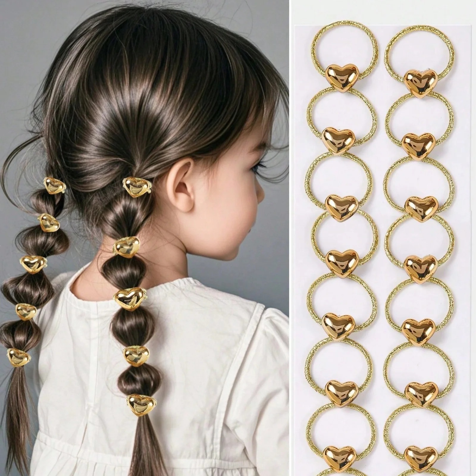 Set di 10 anelli per capelli a - Wrap Ring Gold recensione e prezzo