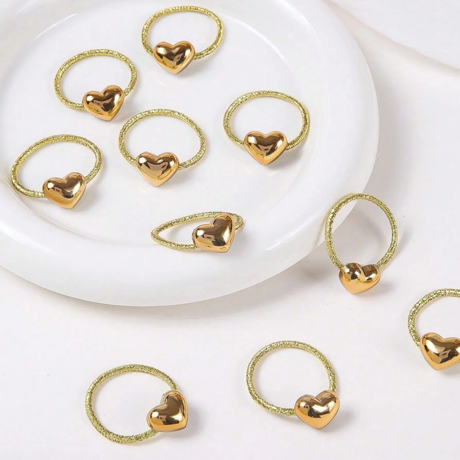 Set di 10 anelli per capelli a - Wrap Ring Gold recensione e prezzo