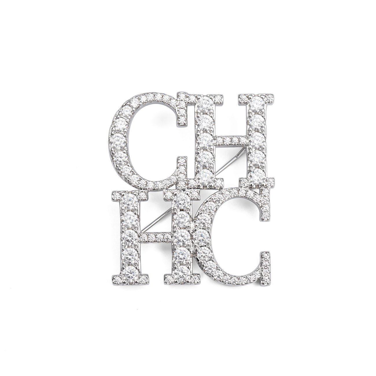 Elegante Spilla CH in Tono Arg - Women Accessories Logo recensione e prezzo